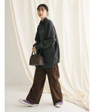 CRAFT STANDARD BOUTIQUE コーデュロイリラックスパンツ Brown