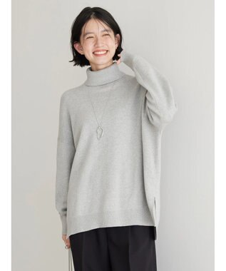 AMERICAN HOLIC バイパチタートルネックニットプルオーバー Light Gray Mixture
