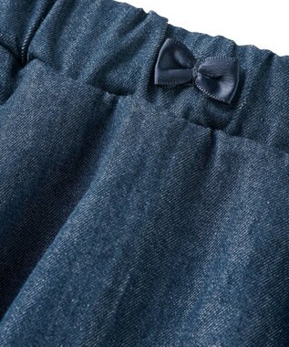 MIKI HOUSE HOT BISCUITS 【80-120cm】 スカート付パンツ 紺×グレー