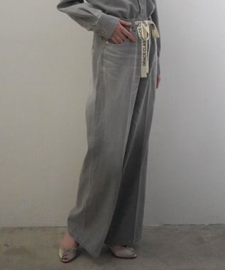 GRACE CONTINENTAL 10ozムラ糸デニムパンツ グレー