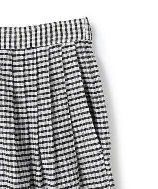 uncrave ギンガムチェック ワイドパンツ ブラック×ホワイト
