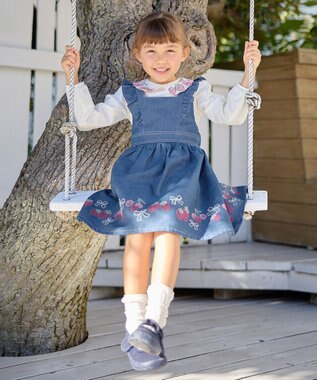 ANY KIDS 【チェリーベリーシリーズ】刺繍 ブラウス オフホワイト