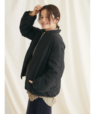 CRAFT STANDARD BOUTIQUE 蓄熱 スクエアキルトブルゾン Black