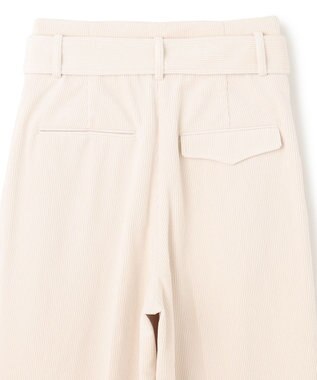 BEIGE， 【洗える】PASTEUR / ウエストベルト付きコーデュロイパンツ Ecru