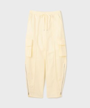 GRACE CONTINENTAL ナイロンジップカーゴパンツ キナリ