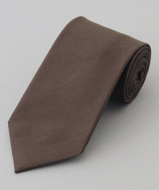 GOTAIRIKU 定番/GOTAIRIKU別注【日本製】シルク ネクタイ_無地(25年モデル) ブラウン系