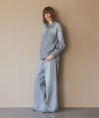 GRACE CONTINENTAL 10ozムラ糸デニムパンツ グレー