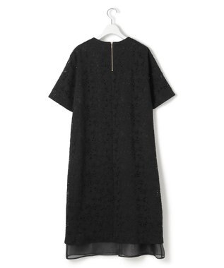 23区 S 【APPLAUDIR】シアーコンビ レースドレス ブラック系