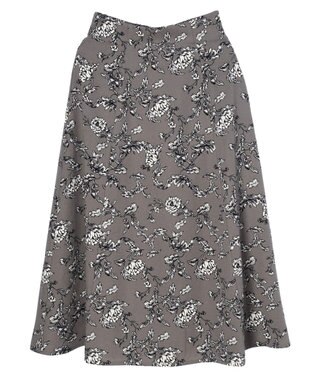 earth music&ecology バックレースアップスカート Gray