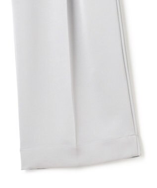 uncrave シャイニーダブルサテン ワイドパンツ シルバーグレー