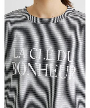 Green Parks 半袖ボーダーロゴＴＥＥ Black