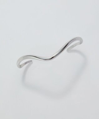 Phoebe 【金属アレルギー対応】ウェーブラインメタルバングル/サージカルステンレス シルバー