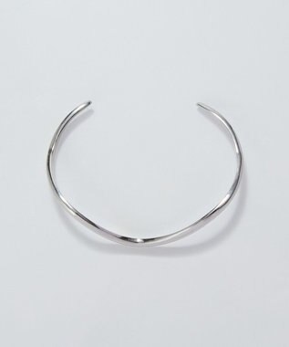 Phoebe 【金属アレルギー対応】ウェーブラインメタルバングル/サージカルステンレス シルバー