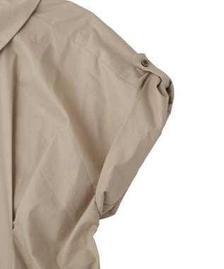 YECCA VECCA 【ORGABITS】タックシャツワンピース Beige