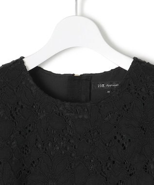 23区 S 【APPLAUDIR】シアーコンビ レースドレス ブラック系