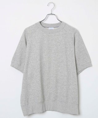 WEGO 【ユニセックス着用ITEM】ハーフスリーブスウェット 杢グレー