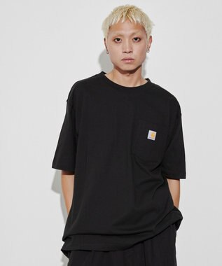 WEGO 【CARHARTT/ユニセックス着用ITEM】CARHARTTワンポイントポケットT(SS) ブラック