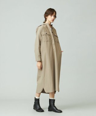J.PRESS YORK STREET 【WOMEN】ミリタリーシャツワンピース ベージュ系