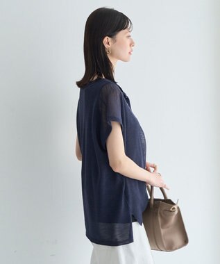 YECCA VECCA 【2点SET】ヘンリーネックスラブシアーニット Navy