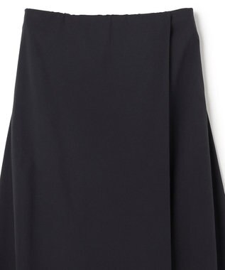 BEIGE， YANN / ラップタック フレアスカート Black