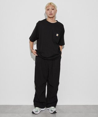 WEGO 【CARHARTT/ユニセックス着用ITEM】CARHARTTワンポイントポケットT(SS) ブラック