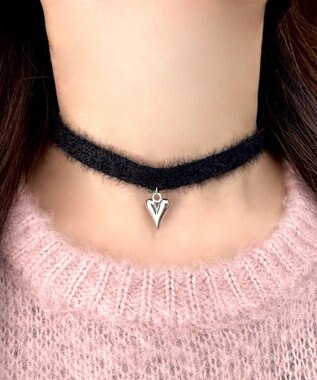 WEGO Lモチーフシャギーニットチョーカー 柄1