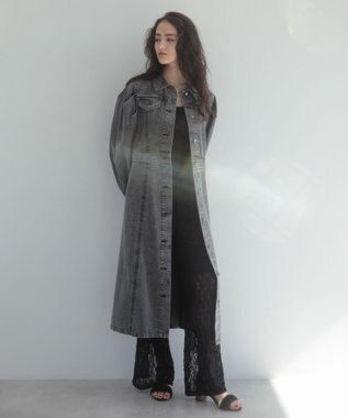 Green Parks ■ＥＳＣＡＲ　２ｗａｙレースセミワイドパンツ Black