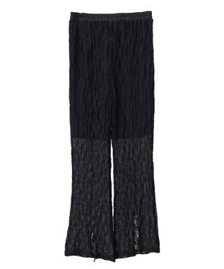 Green Parks ■ＥＳＣＡＲ　２ｗａｙレースセミワイドパンツ Black