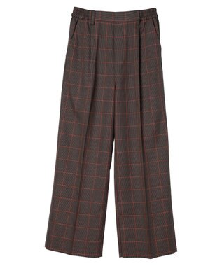 CRAFT STANDARD BOUTIQUE センタープレスチェックパンツ Check Brown