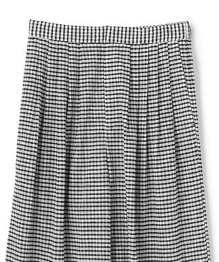 uncrave ギンガムチェック ワイドパンツ ブラック×ホワイト