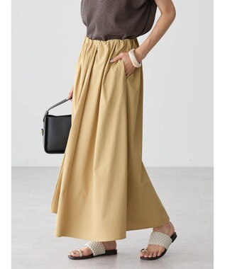 AMERICAN HOLIC イージーケア＋接触冷感ウエストタックフレアスカート Beige