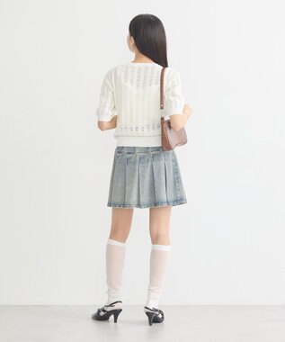 earth music&ecology 透かしニットプルオーバー Ivory