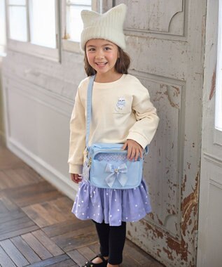 ANY KIDS アニマル バックプリントトレーナー エクリュ×ネコ