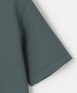 23区GOLF 【23Fondation/MEN】ワッフルポロシャツ ライトグリーン系