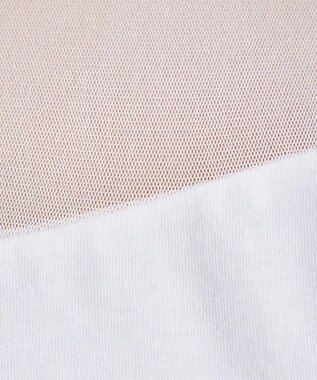 Chacott HandsomeCotton チュールノースリーブTシャツ ホワイト