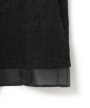 23区 S 【APPLAUDIR】シアーコンビ レースドレス ブラック系