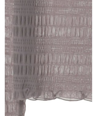 earth music&ecology ジャガードシャーリングシアートップス Gray