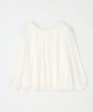 ANY 【前後着用可/洗える】シフォンブラウス オフ