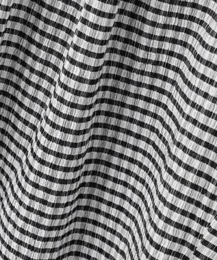 uncrave ギンガムチェック ワイドパンツ ブラック×ホワイト