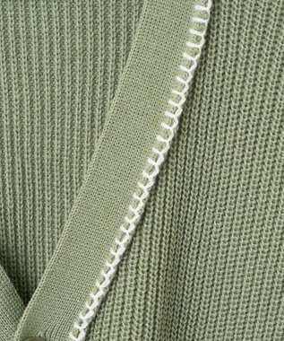 WEGO ハンドステッチカーディガン グリーン