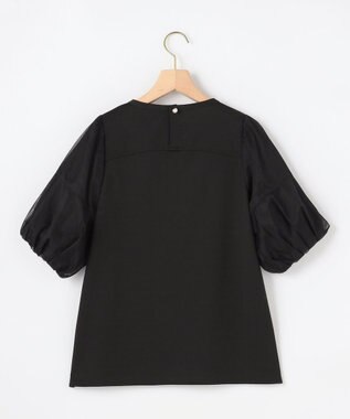 組曲 【先行予約・WEB限定】コットンポンチ チュールコンビ カットソー ブラック系