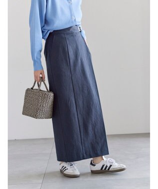 Te chichi サイドベルトチノタイトスカート ネイビー