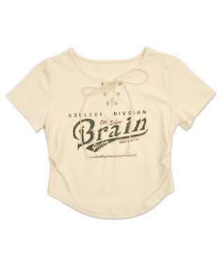 WEGO フロントレースアップピチT ホワイトアイボリー