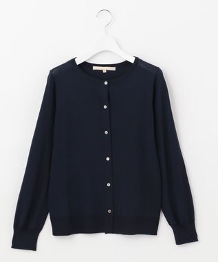 自由区 【WEB限定】ニットカーディガン×ブラウス セット ネイビー系9