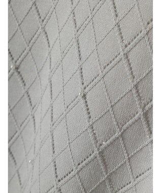 earth music&ecology アーガイルスカシパールニットプルオーバー Light Gray
