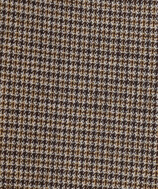 J.PRESS LADIES L 【洗える】Mixツイードチェック  セミワイド パンツ ブラウン系3