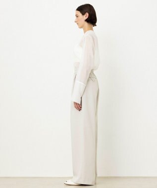 NAVE 【ReNAVE・洗える/UVカット】スパンポリエステル パンツ ベージュ系