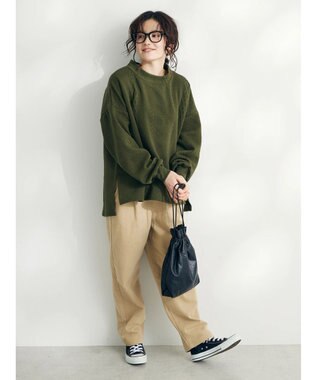 CRAFT STANDARD BOUTIQUE JQカットボリュームスリーブMOCプルオーバー1 Khaki