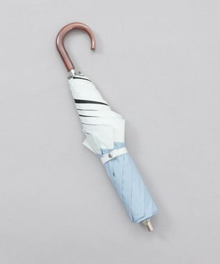 AURORA 【WEB限定】 バイカラー晴雨兼用傘（折りたたみ） サックス