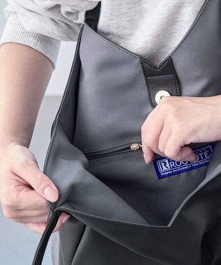 ROOTOTE 3666【シャープな印象】LT.ラウンド.Vカット-A 01：ブラック